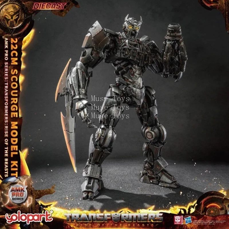 In Stock Transformation: Rise of The Beasts AMK PRO Series 22cm Scourge Model Kit Action Figures Toys Gifts for Boy Collection