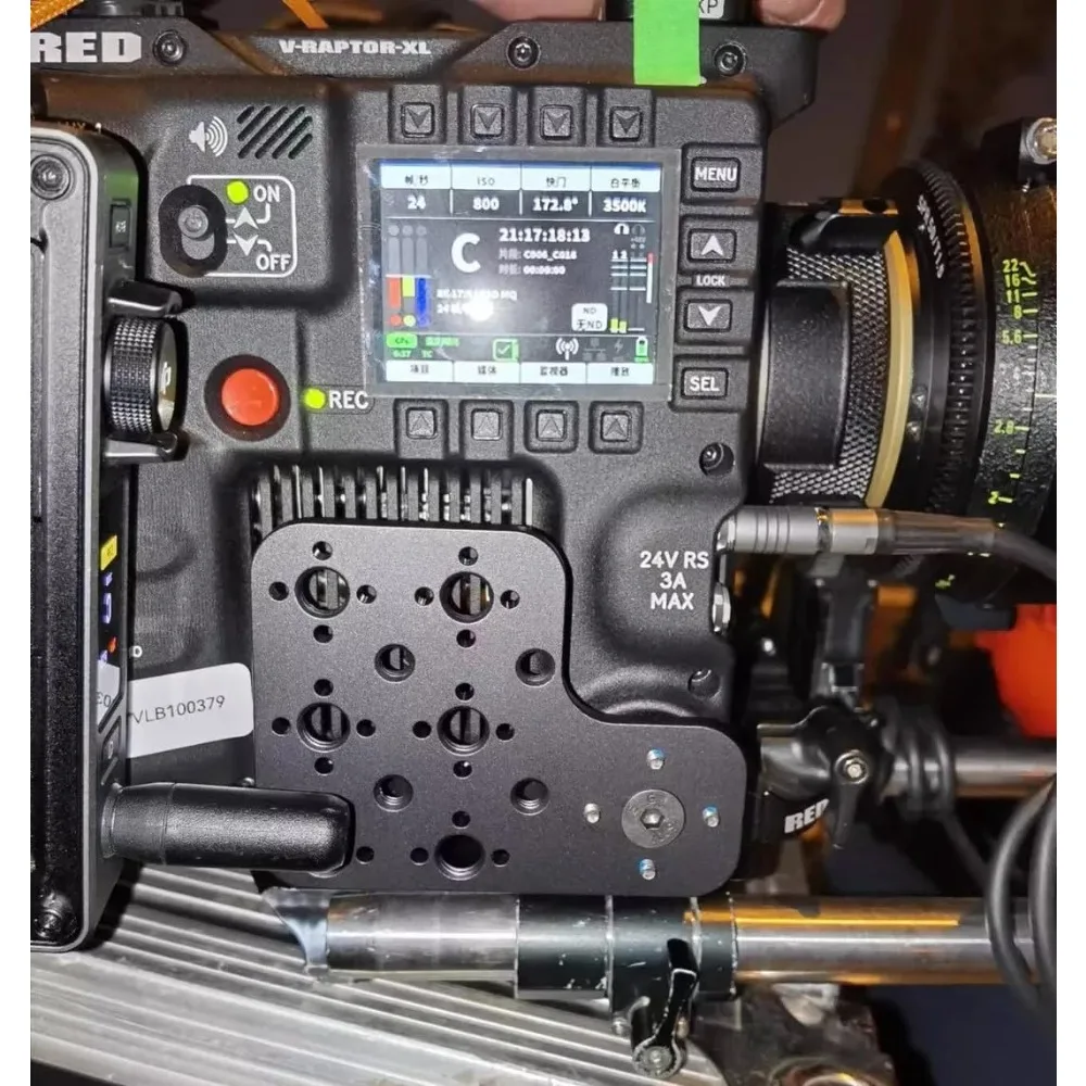 

Alvins Camera V-Raptor XL Side Extension Kit for for RED Gear Fixation Universal Expansion Cold Shoe Side Panel Kit, Black