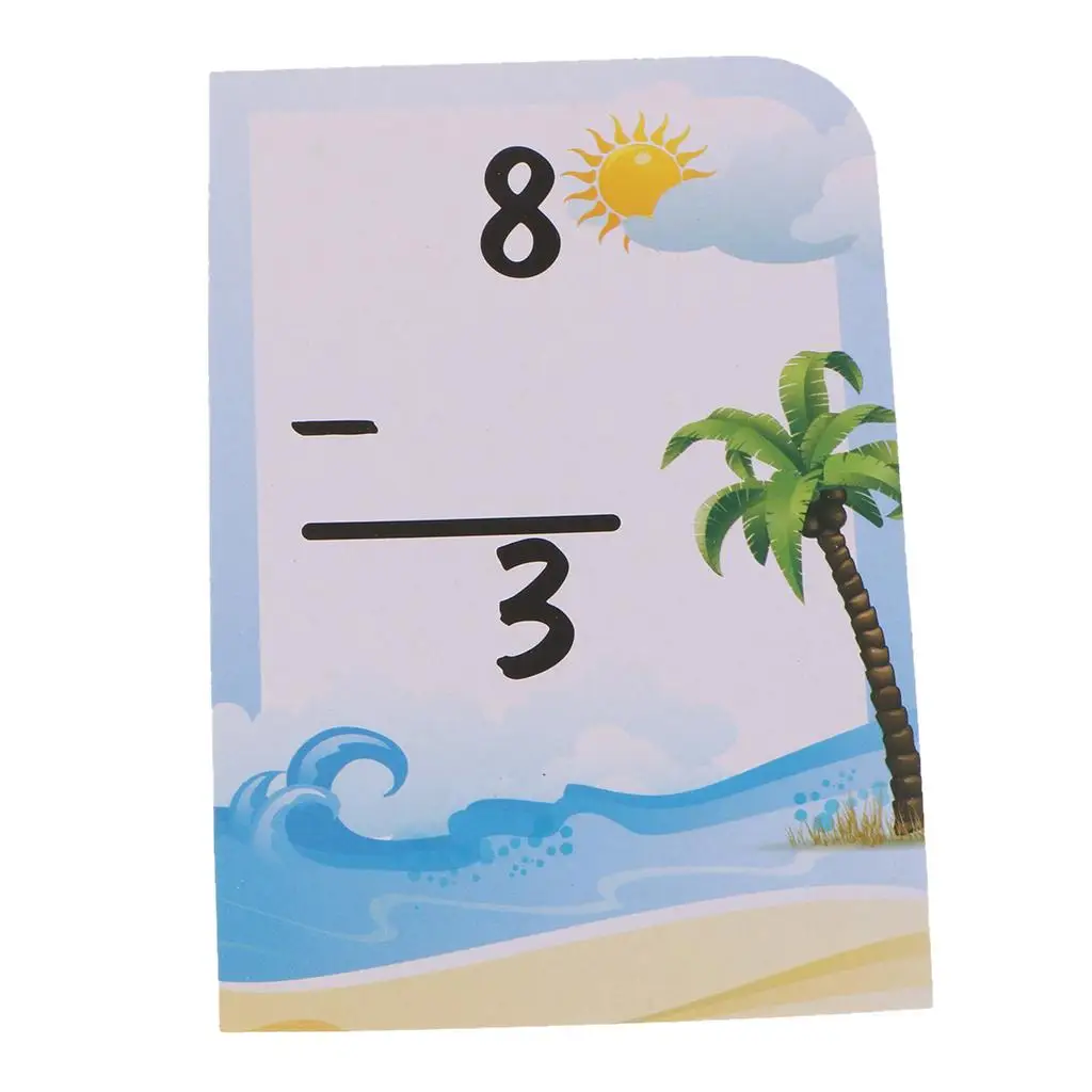 Cartes Flash mathématiques pour enfants, matériel en papier, jouet d'apprentissage primaire, ensemble de cartes éducatives pour l'apprentissage des mathématiques pour enfants
