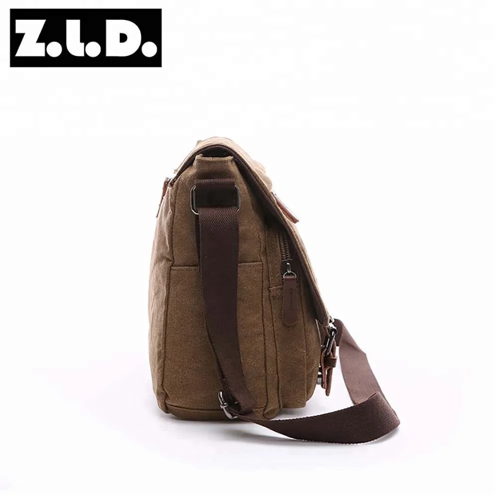 Imagem -04 - Bolsa de Mensageiro de Lona Vintage para Homens Bolsa de Ombro Tiracolo Casual Negócios Viagem Retro