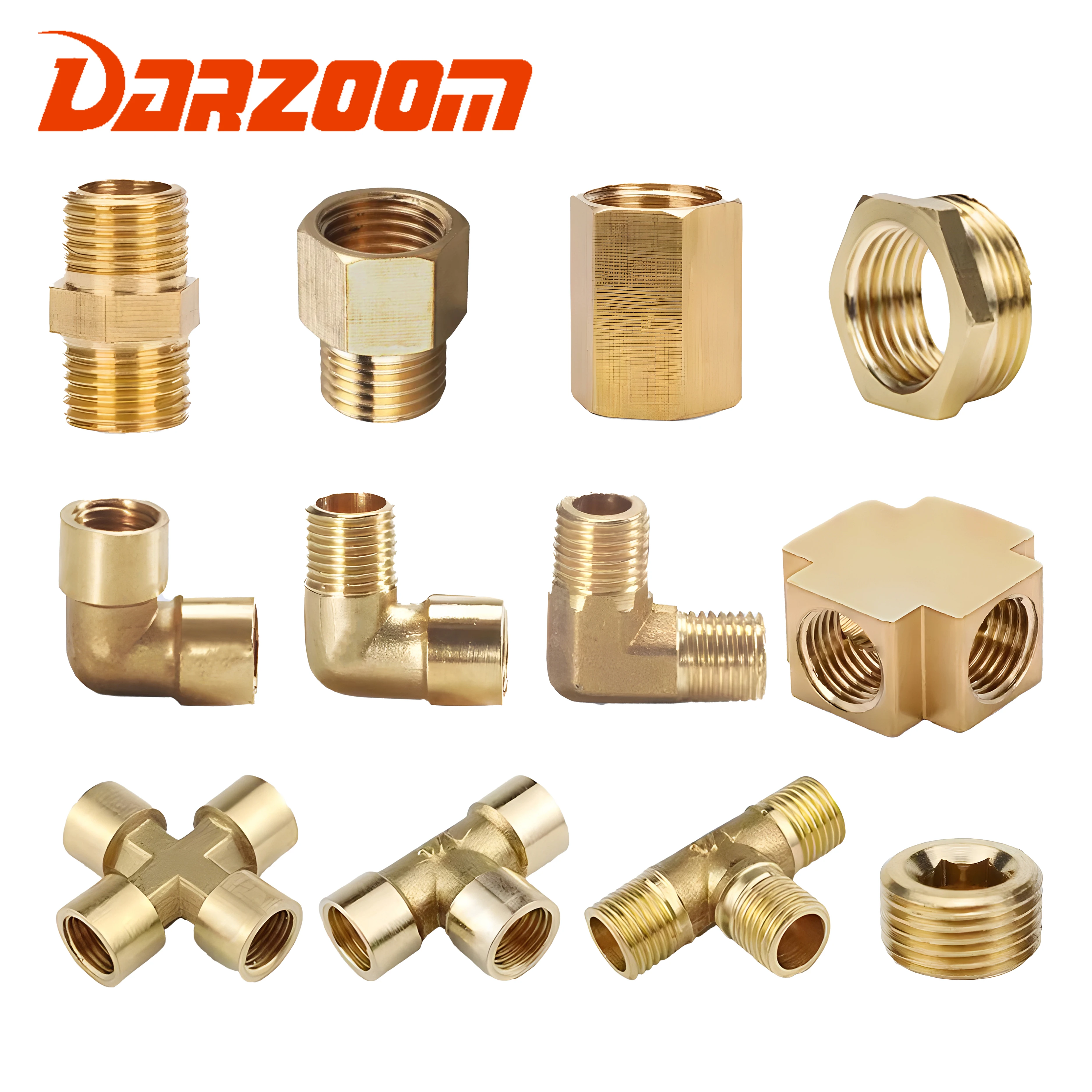 Pneumatic Plumbing Brass Pipe Fitting Male/Female Thread BSP 1/8