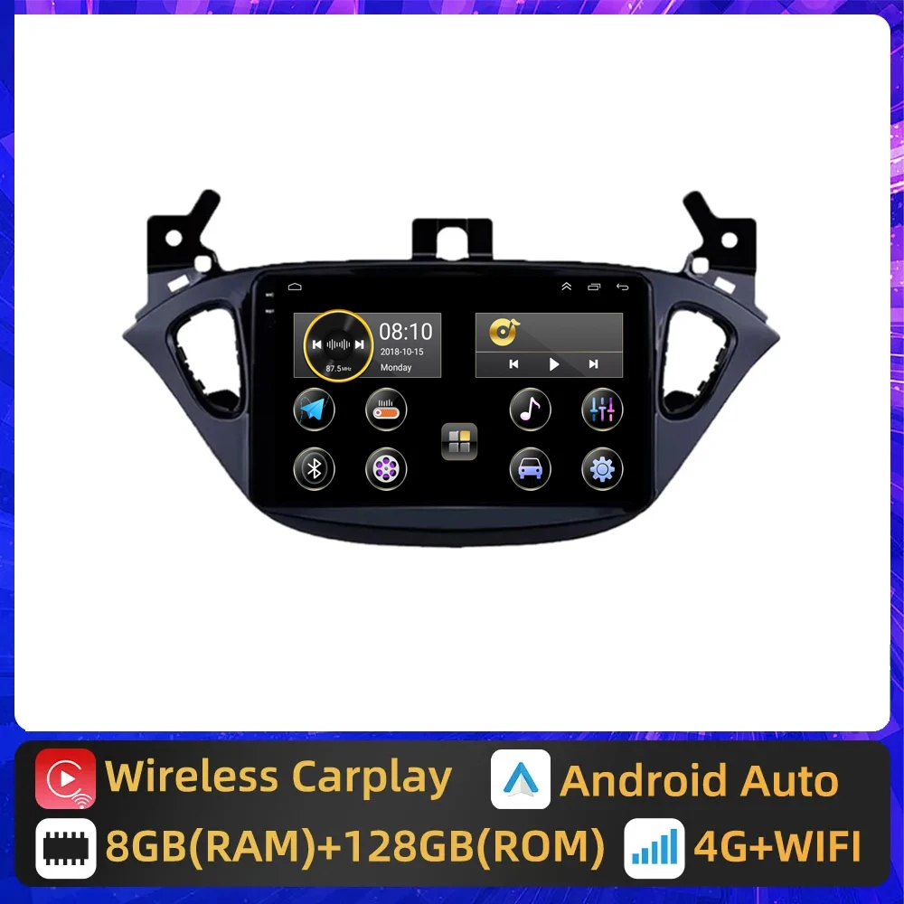 

Автомагнитола 2 Din, Android 14, аудио, мультимедиа для Opel Corsa E 2014, 2015-2018, 2019, GPS-навигация, стерео, BT, Wi-Fi, Раздельный экран