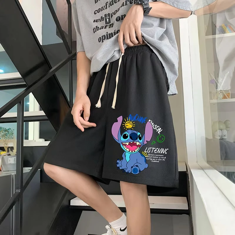 

Летняя мода 2024, новые мужские и женские шорты с героями мультфильмов, большие повседневные пляжные шорты Y2K, свободные и удобные