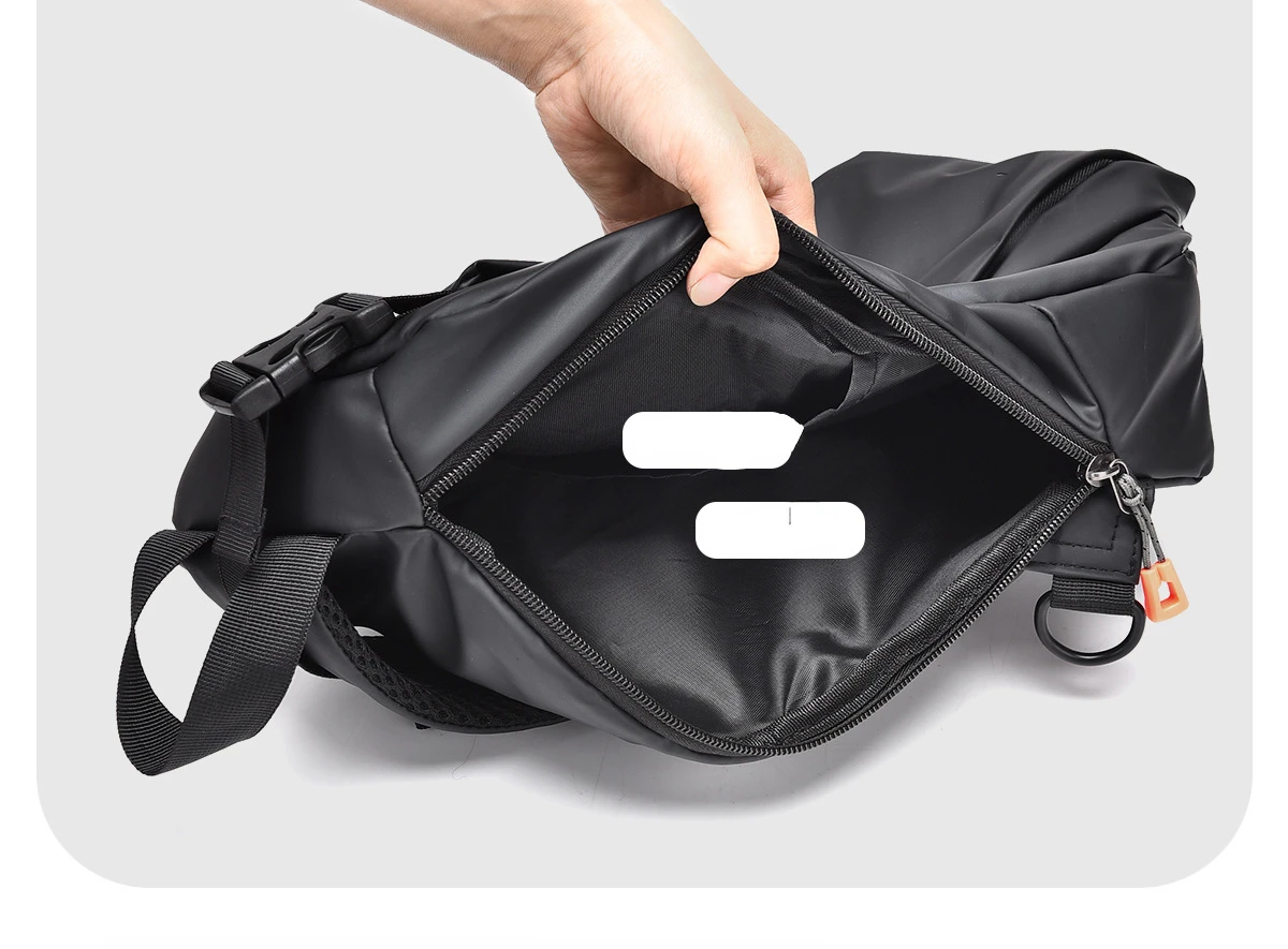 Bolso de pecho de cuero para hombre, bandolera de gran capacidad, novedad de 2024