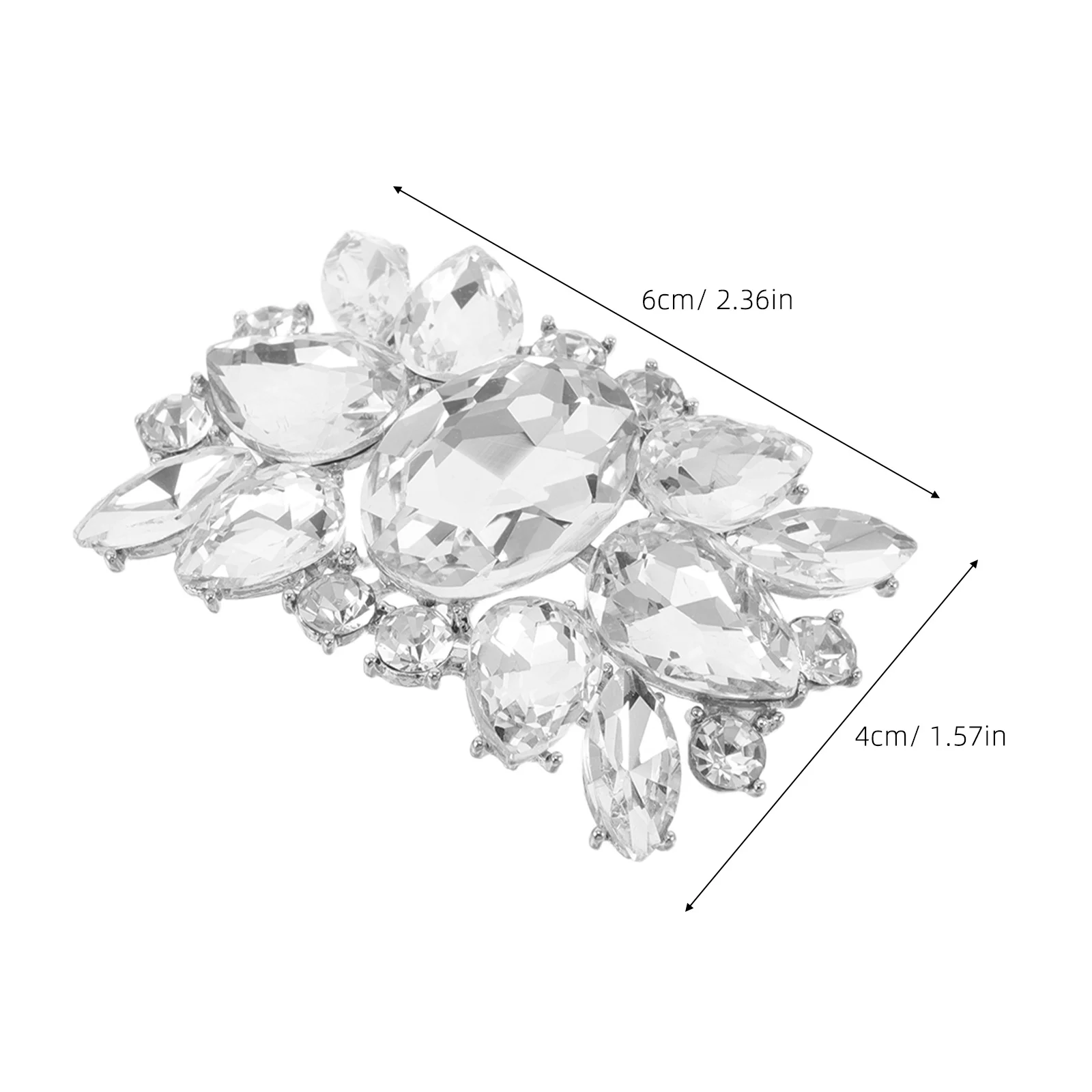 1 زوج حجر الراين مقاطع الأحذية القابلة للإزالة الزفاف حذاء الزفاف أبازيم عالية الكعب سحر اكسسوارات الديكور تألق #6