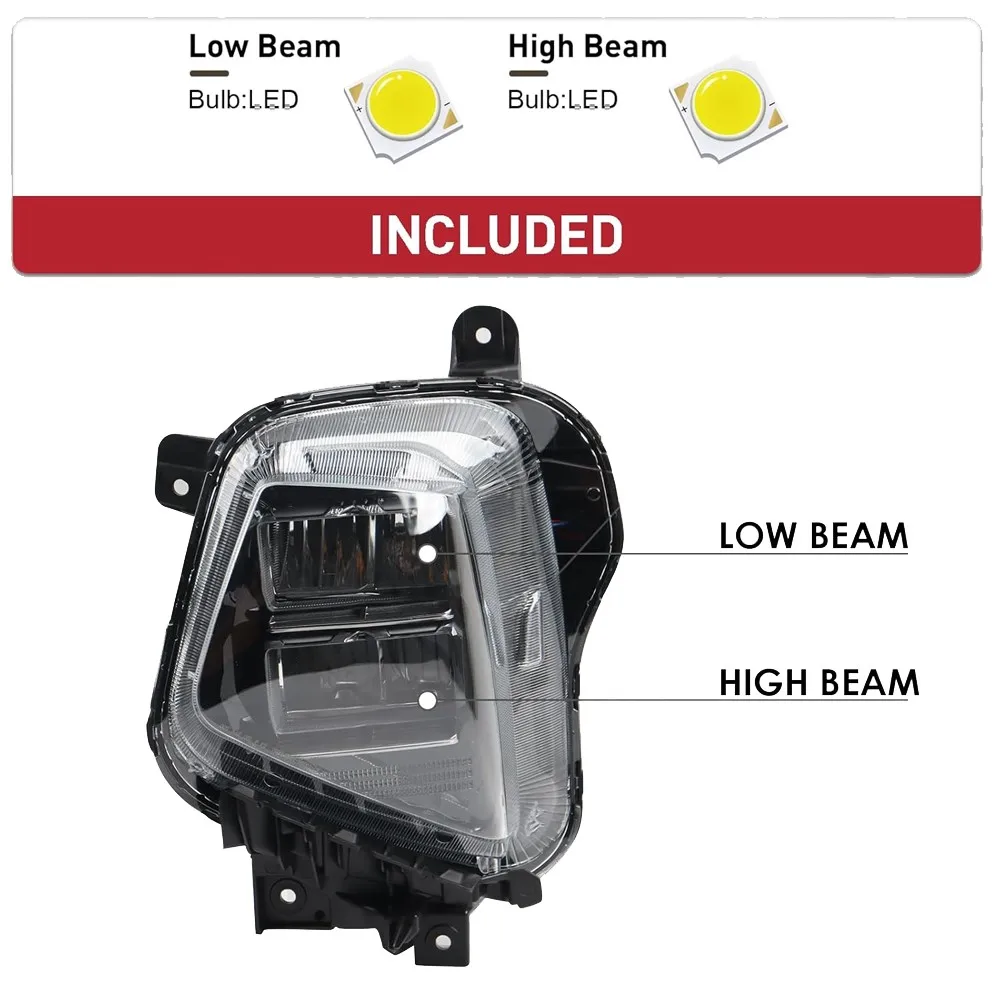 92101-CW650 92102-CW650 Right Passenger Side Headlight Halogen For 2023-26 Dodge Ram Promaster 1500 2500 For 2025-2026 Hyundai Tucson