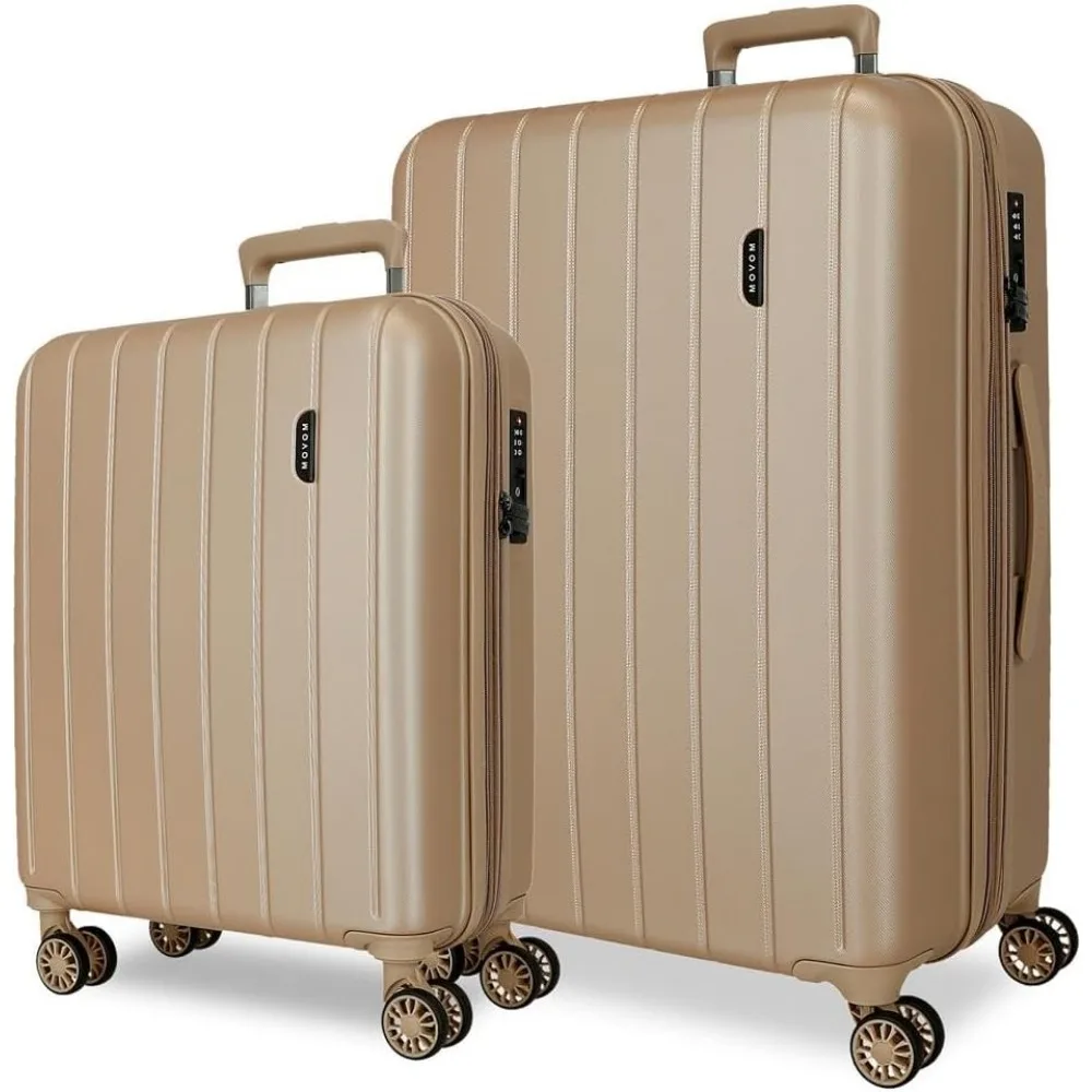 

Unisex-Adult's Expandable Set of 2 suitcases, Champagne, 70 Centimeters