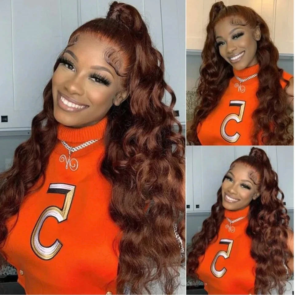 Lace Blends Into Skin Pre Cut Lace Easy To Wear No Skills Needed Body Wave Chocolate Lace Front Wig 13x4 7x5 Glueless Wig