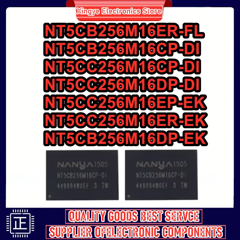 5Pcs Nt5Cb256M16Er-… - image