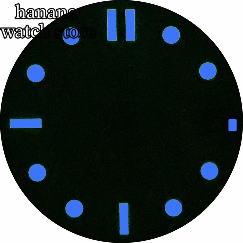 ساعة BLIGER مقاس 31 ملم باللون الأسود والأزرق المتدرج باللون الأزرق المضيء مع حركة أوتوماتيكية NH35