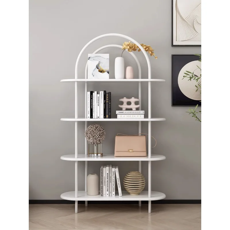 Internet celebrity INS bookshelf bay window floor shelf creative three-dimensional arch storage rack clothing store display rack