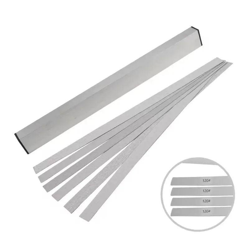 1 Set Complete Luthier Tool Set Guitar Neck Fret Leveling Bar with 6 Self Adhesive Sandpaper 120-1000 Grits Accurate Polishing