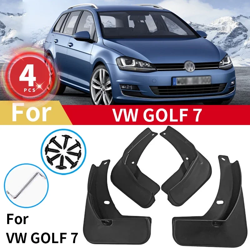 

For Volkswagen VW Golf 7 Mk7 Mud Flaps 2014 2015 2016 2017 2018 Mudflap Fender Guard Splash Front Rear Mudguards Car Accessories