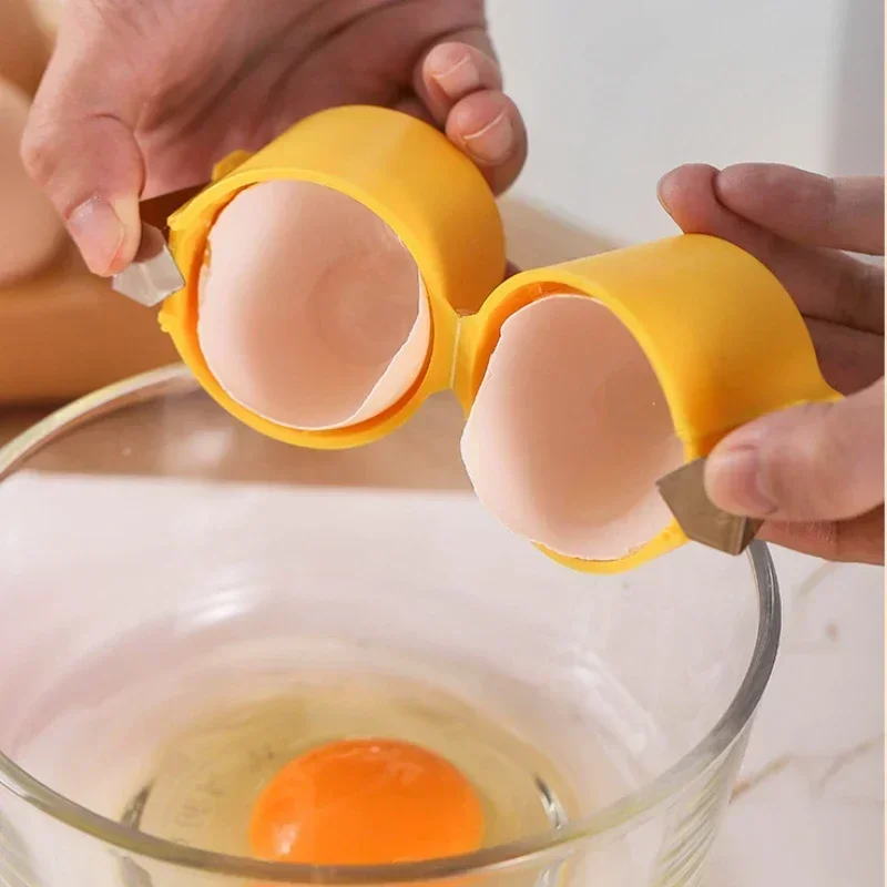 Egg Shell Opener Portable Egg Opener Kitchen Handheld Egg-Shell Crusher  Household Press Egg-Shell Separator Kitchen Gadgets