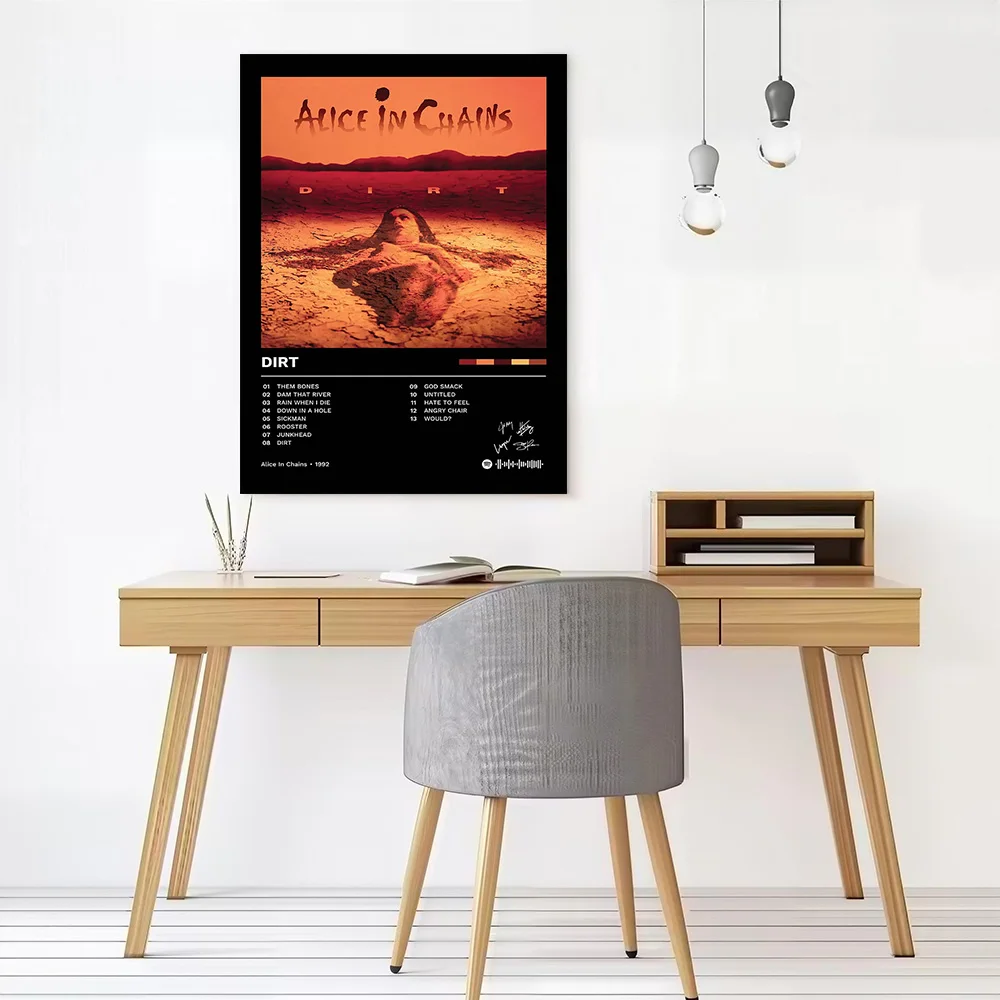 Alice in Chains - Dirt Album Cover Printed Canvas Poster Custom Pictures Wall Art Canvas Painting for Home Decoration Ornaments