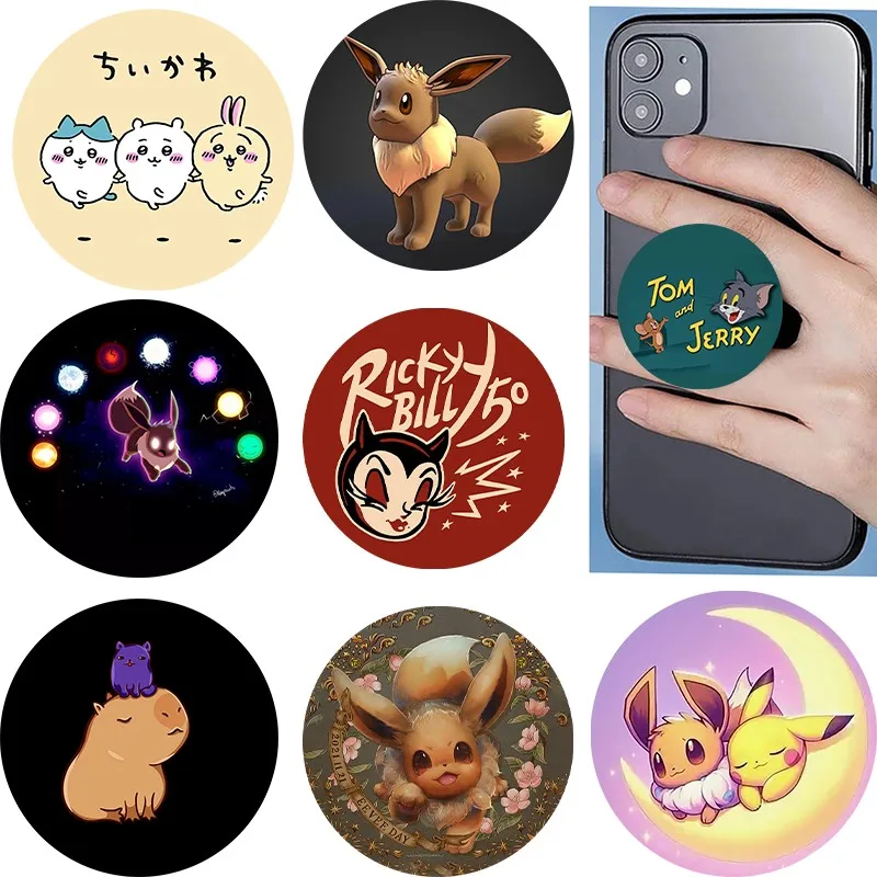 

Phone Socket Popping P-Pokemons For iPhone 16 Pro Griptok Mobile Phone Holder Finger Ring Soporte Movil For iPhone 15 16 Pro Max