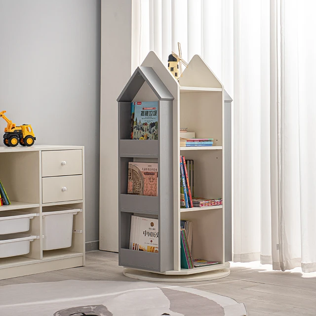 K) 3点 公式 バラ売り可 回転式本棚と普通の本棚 