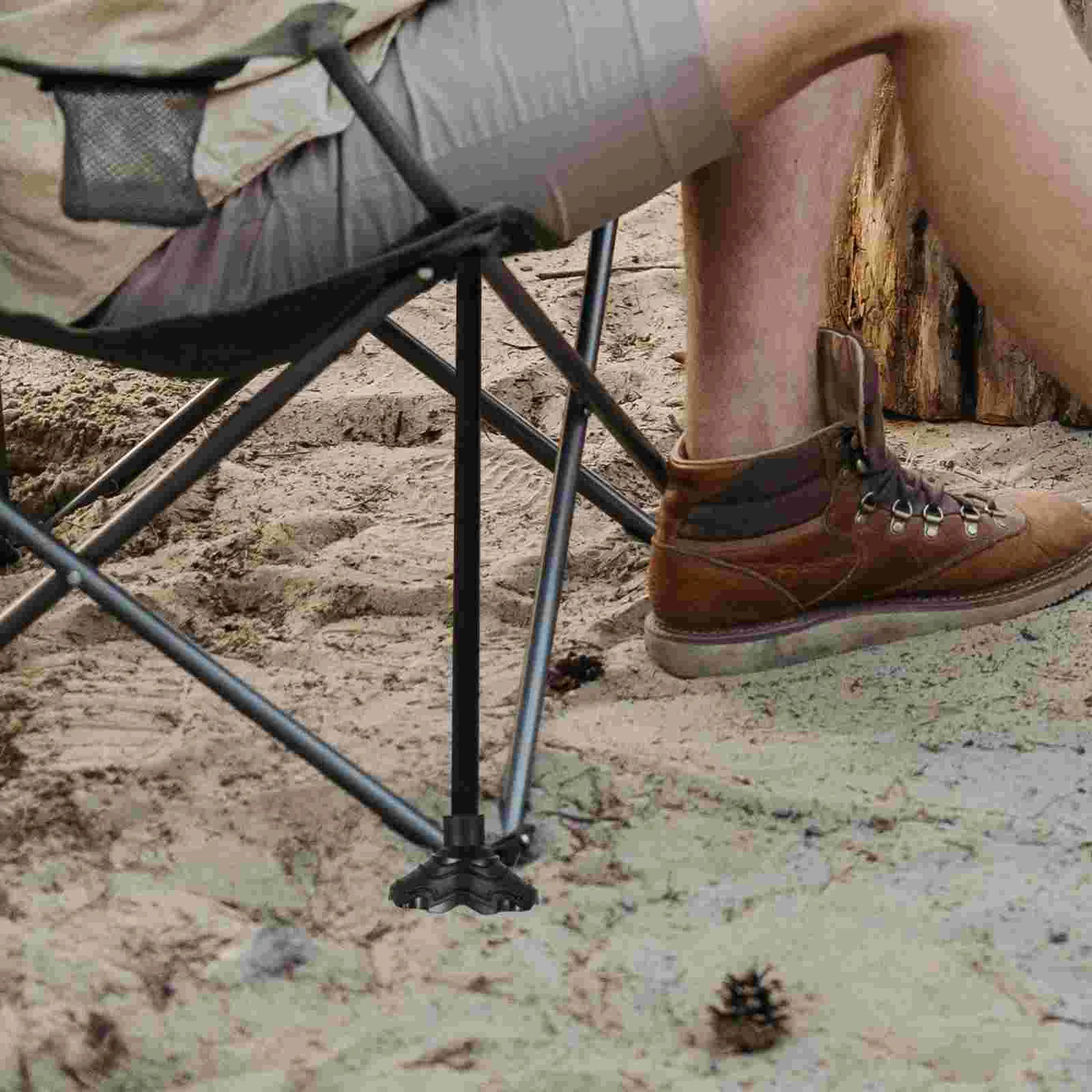 4 pçs cadeira de acampamento lua pé capa protetor do carro dobrável mesa pernas capas de náilon