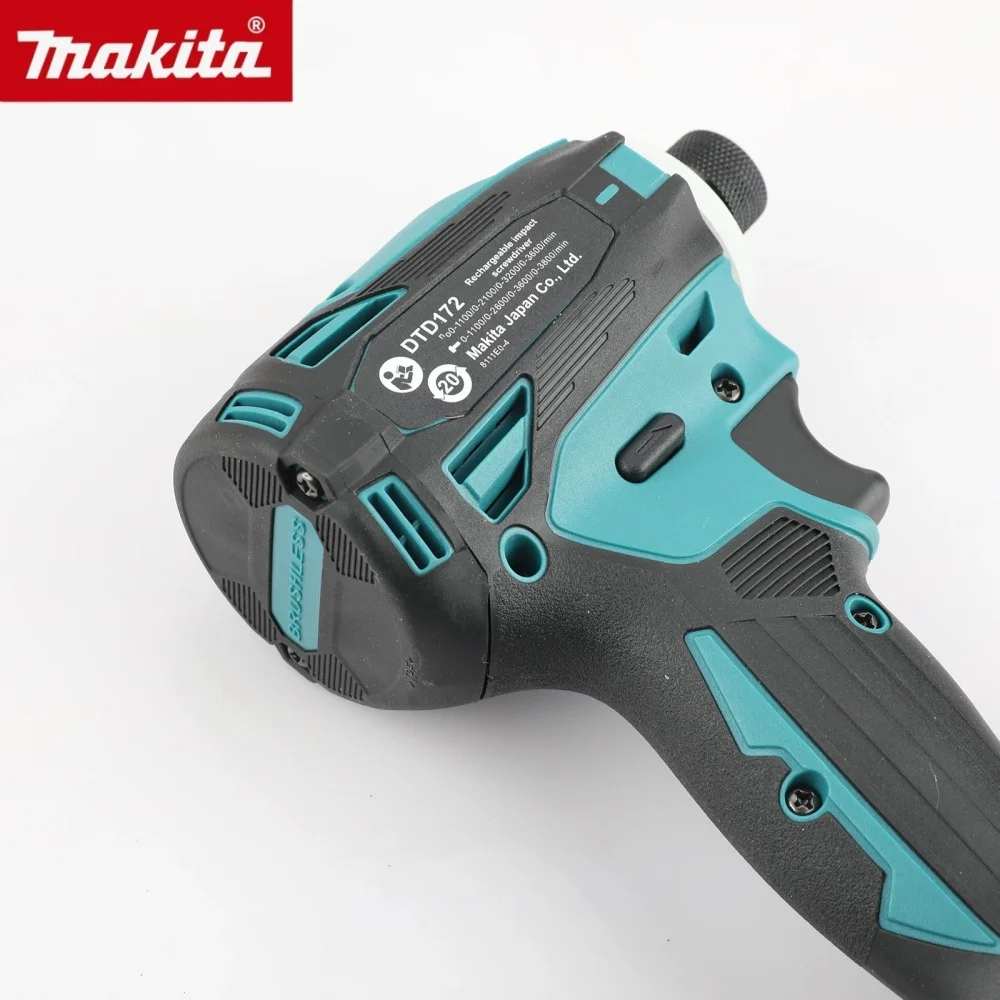 

Makita DTD172 Cordless Impact Driver 18V LXT BL Brushless Motor 180 N·M Power Tools Electric Drill for Wood Bolt T-Mode