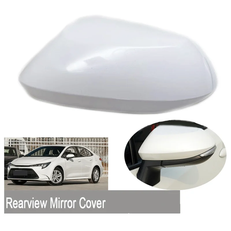 Rear Mirror Cover Rearview Mirror Housing Mirror Cap for Toyota Corolla 2014-2017 87945-02930 87915-02930