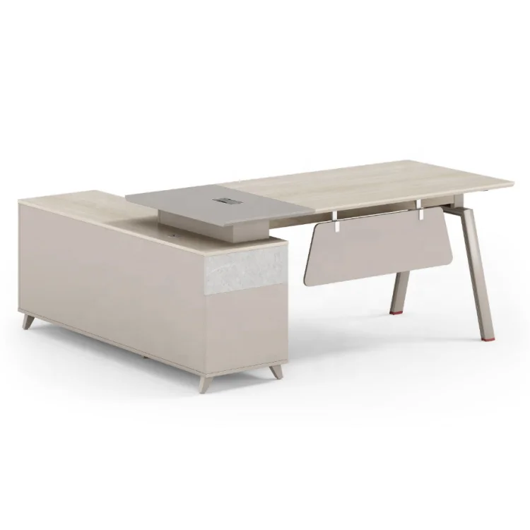 

Modern Executive Office Desk Table Single Office Furniture L Shape Manager Computer Writing Table Desk