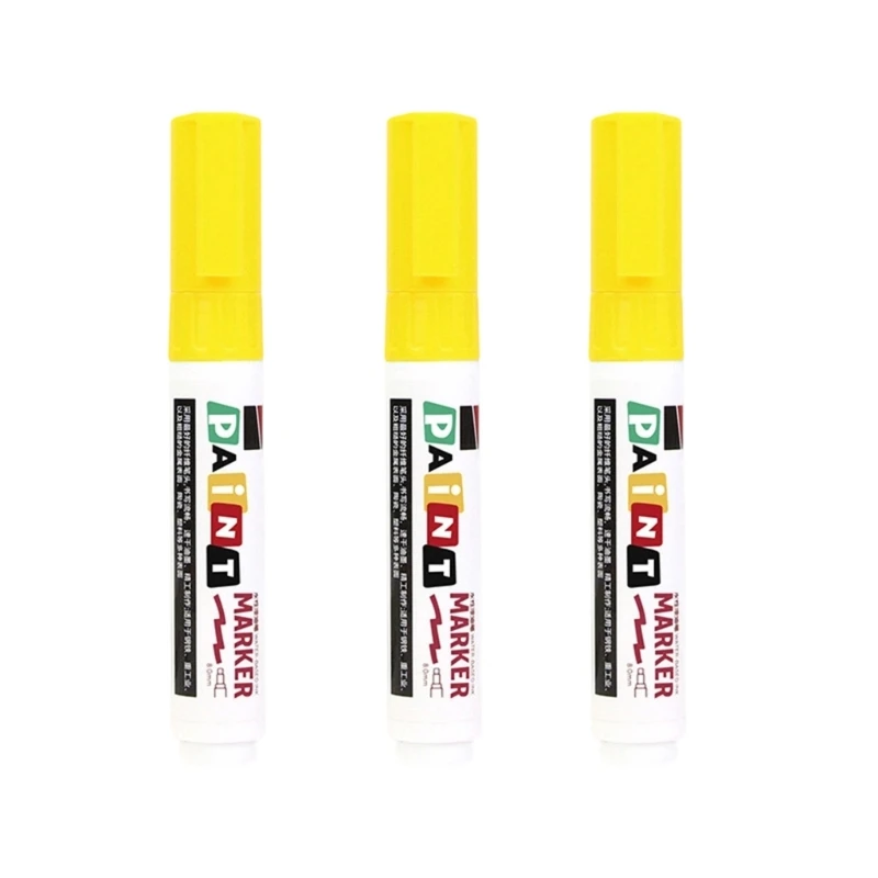  3Pcs Fade Resistant Gravestone Paint Pen Waterproof Sunproof Stone Paint Marker For Lettering Retouching On Tombstone