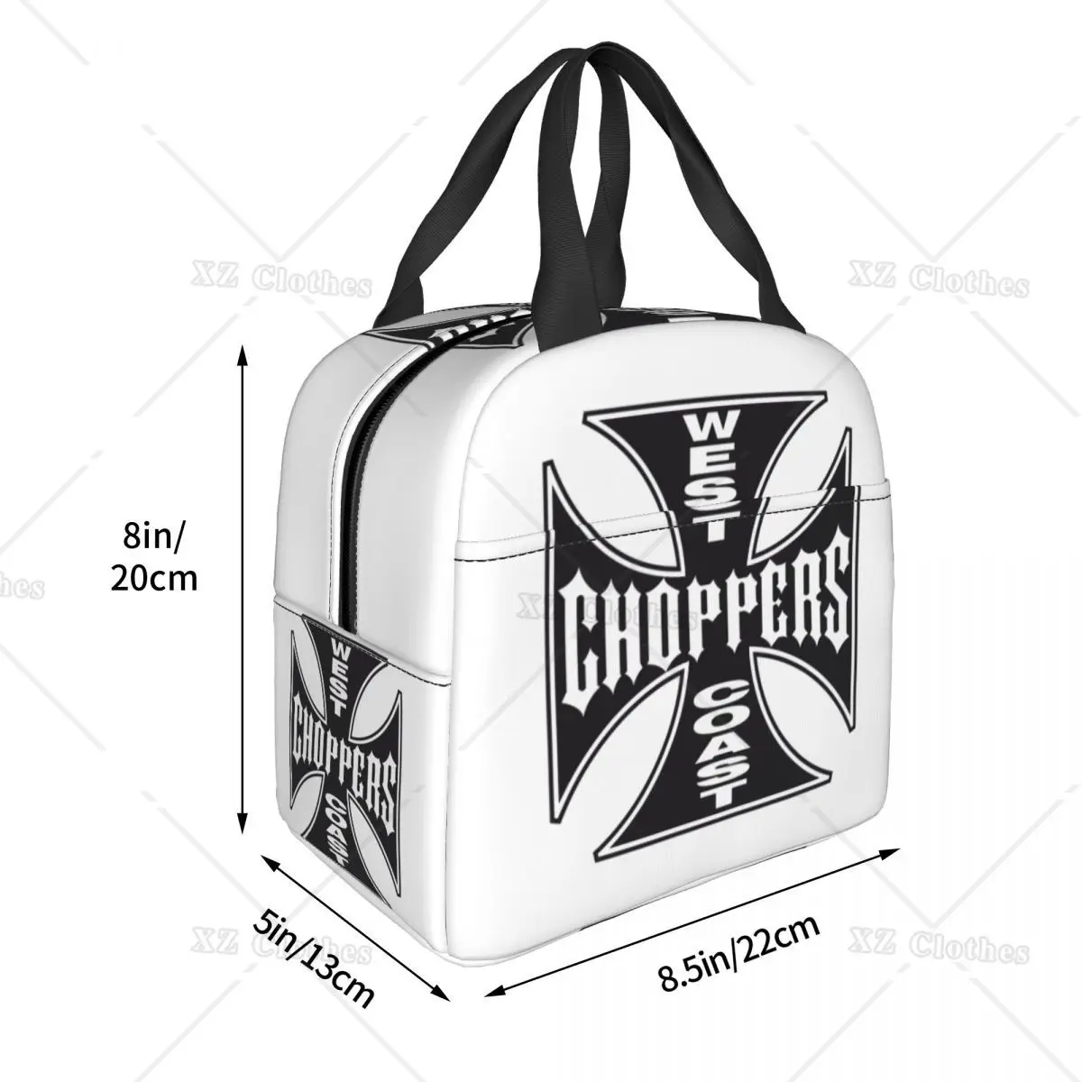 West Coast Iron Cross Choppers Thermal Insulated Lunch Bag