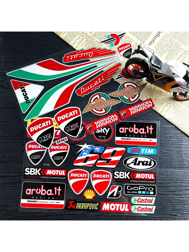 AliExpress CFMOTO Motorcycle Racing Reflective Stickers Set Waterproof Vinyl Decals Italian Flag Style for Bike Helmet Tank DIY Decoration