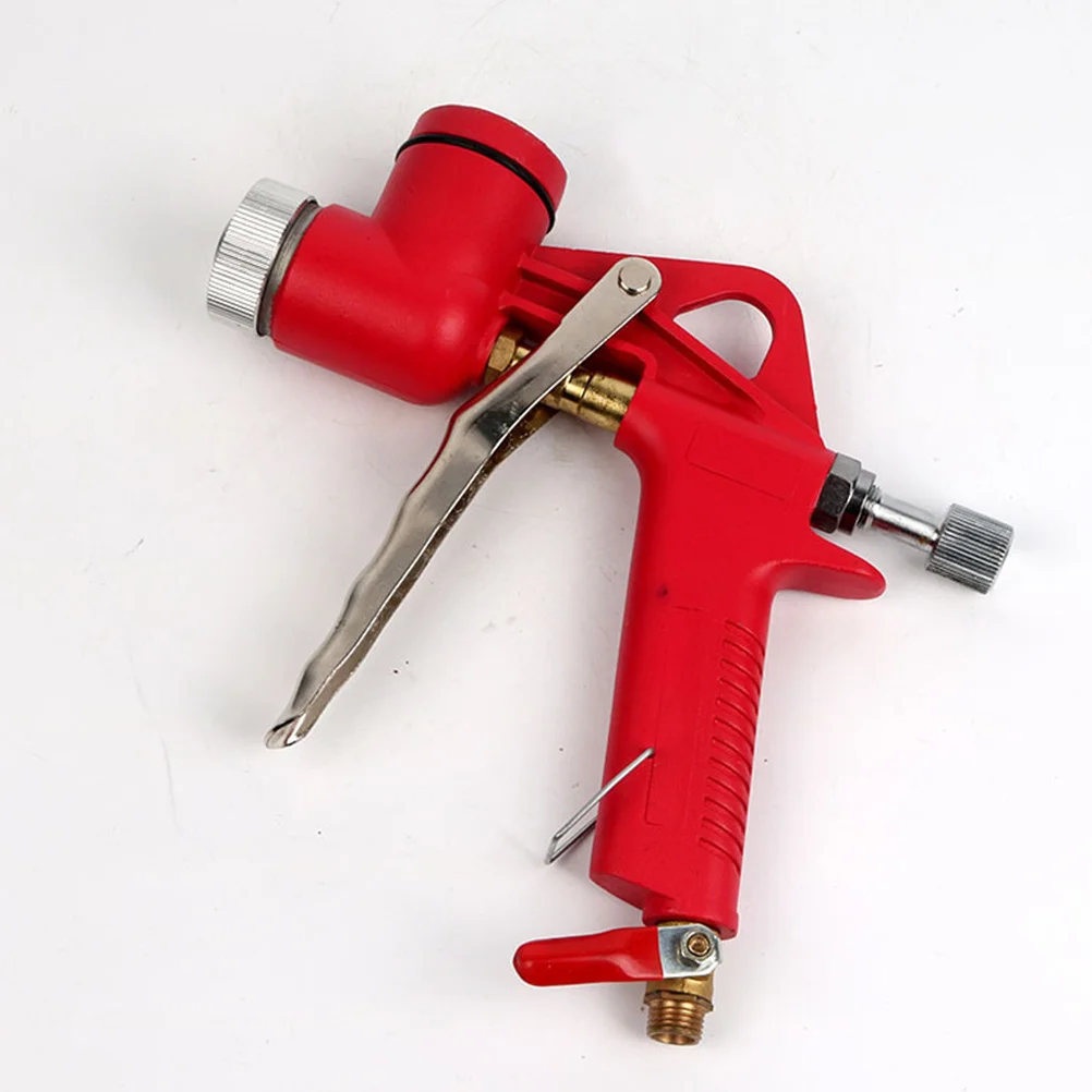 Pulverizador de revestimento de pote de plástico vermelho 6l, bico de aço inoxidável para pintura diy, ferramenta de reboco, aplicador multiuso de argamassa de cimento