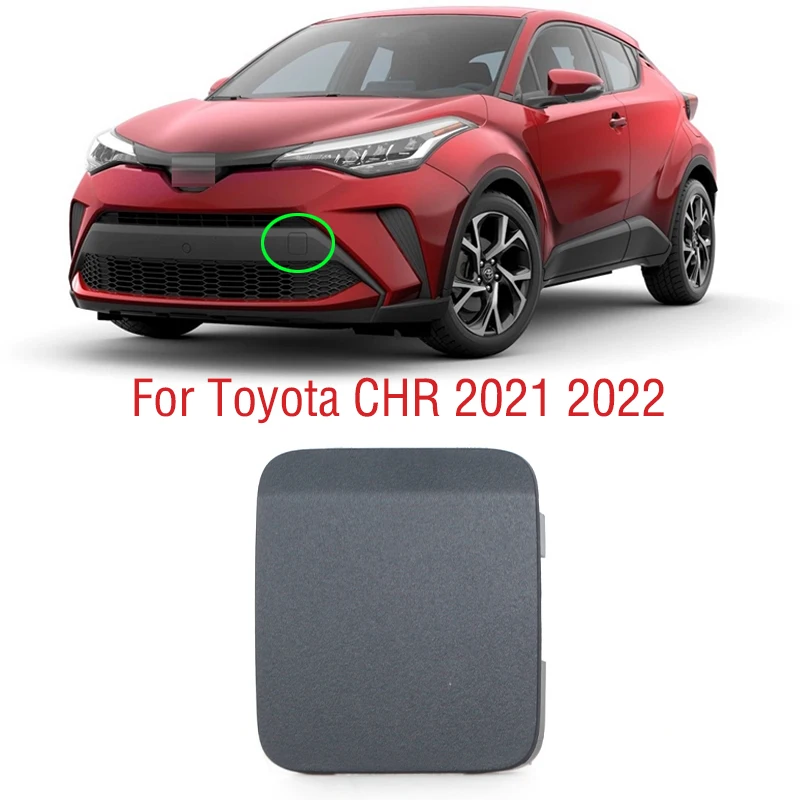 52128F4200 Car Front Bumper Tow Hook Cover Trailer Hauling Eye Cap Lid For Toyota C-HR CHR 2021 2022