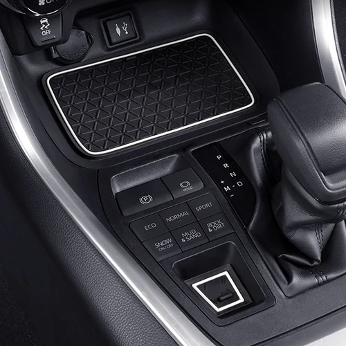 Imagen 2 del producto Para Toyota RAV4 XA50 2019 2020 2021 2022 2023 RAV 4 alfombrilla antideslizante híbrida para coche almohadilla con ranura para puerta ranura para puerta accesorios para coche