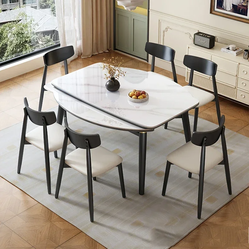 High Living Room Table Kitchen Luxury Unique Nordic Restaurant Dining Table Center Modern Design Mesas De Jantar Home Furniture