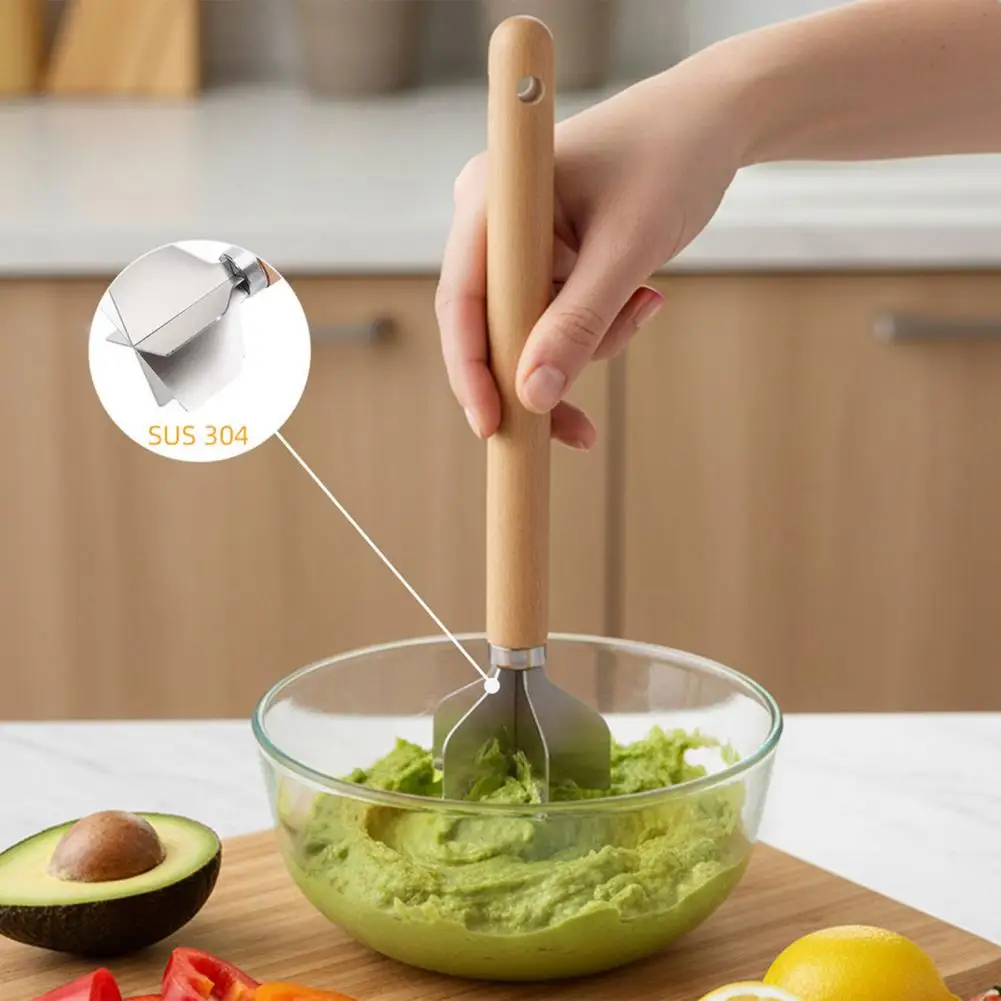 

Stainless Steel Meat Masher,Meat Chopper for Ground Beef Sausage Patty Making,Easy to Clean for Kitchen Cooking And Mixing