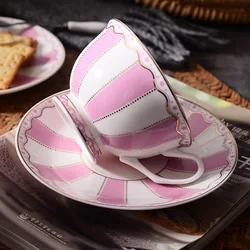 1set European Elegance Candy Colored Ceramic Coffee Cup with Matching Saucer Perfect for Coffee Afternoon Tea Set Drinkware Gift