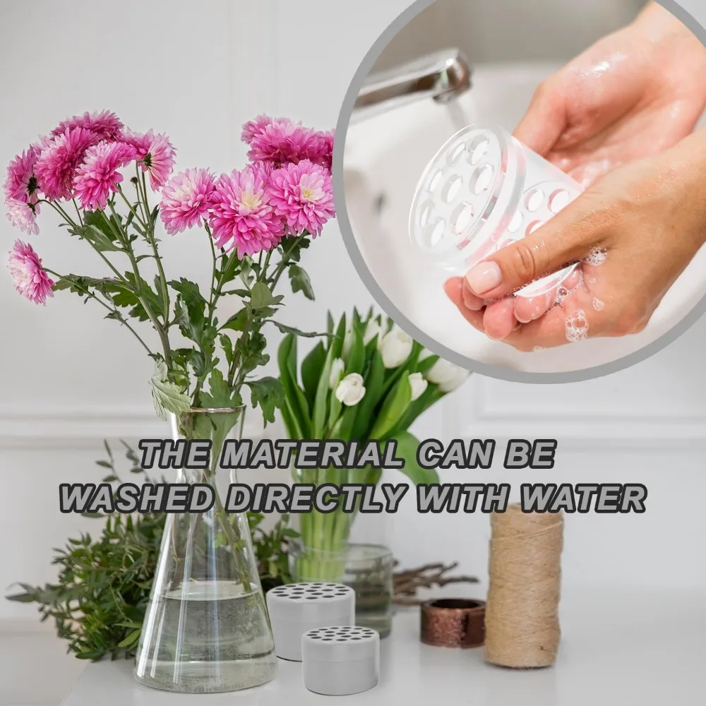 حاملات جذع إيكيبانا الحلزونية 2025، أدوات ترتيب الزهور الصغيرة/الكبيرة الشفافة