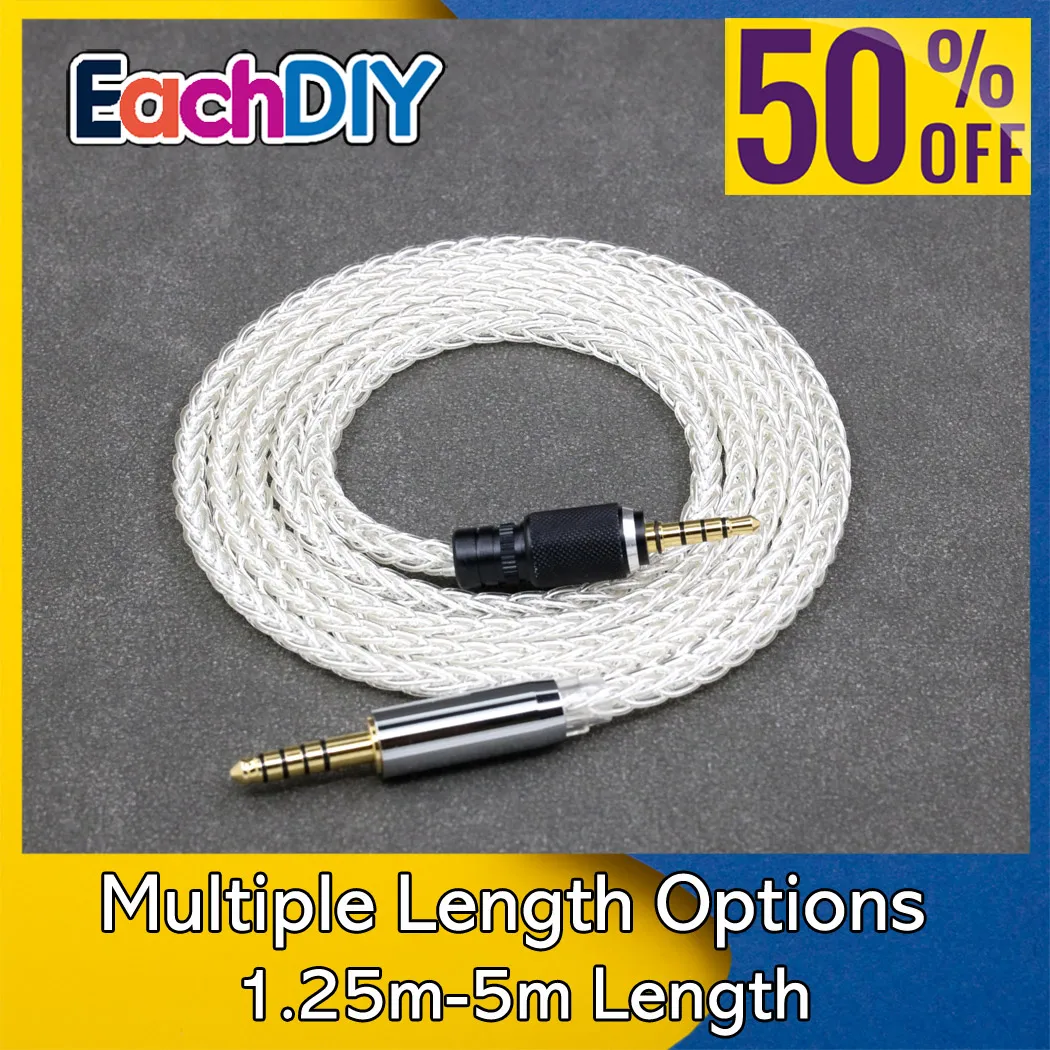 

8 Core 99% 7n Pure Silver Palladium Earphone Cable For Sony MDR-M1 MDR-MV1 MDR-M1ST Headphones LN008783