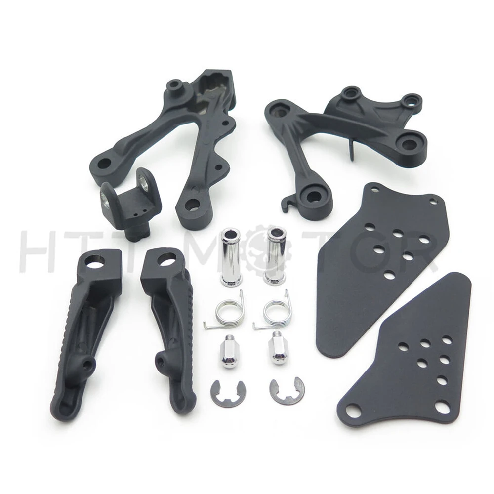 Rider Footrests & Foot Pegs Brackets for Kawasaki Ninja ZX6R 2009 2010 2011 Aftermarket Motorcycle Accessories and Parts Front