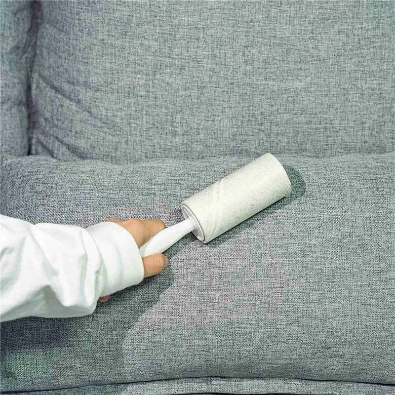 

Lint Roller Full 360 Sheets With 10 Extra Sticky Lint Roller Set For Clothes, Sofa, Bed And Carpet, Pet Hair,Cat Hair-AT30