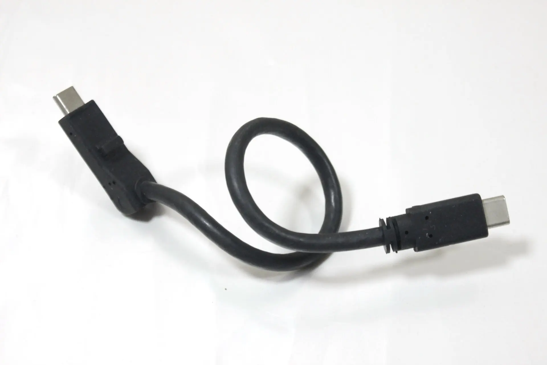 20CM USB-C 3.2 Gen2 20V 5A Coil Cable For HP M03315-001 Male to Male Cable