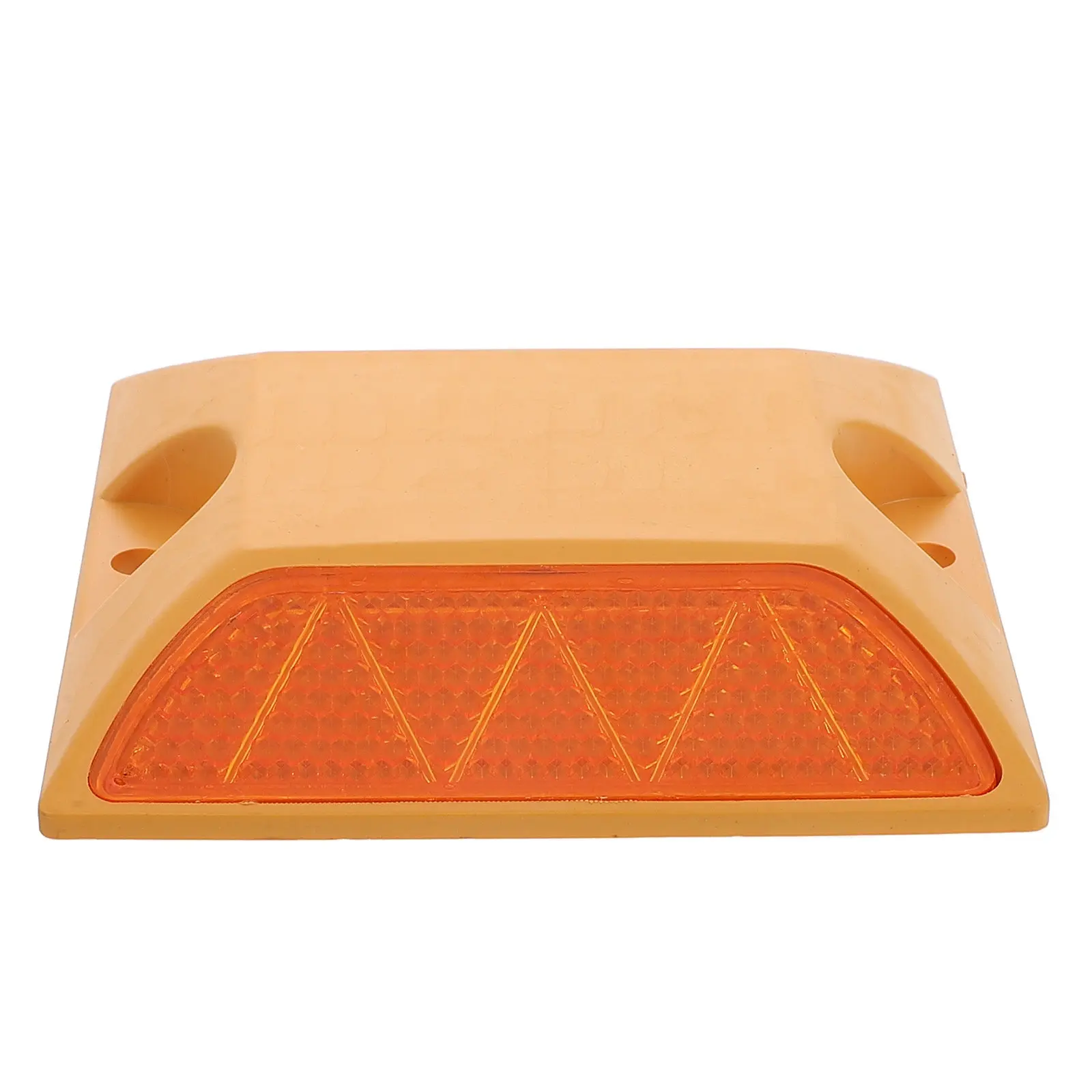 

2Pcs Reflective Slow Sign Road Markers Dual-Sided Raised Design Weatherproof Heavy Traffic Night Visibility Driveway Courtyard