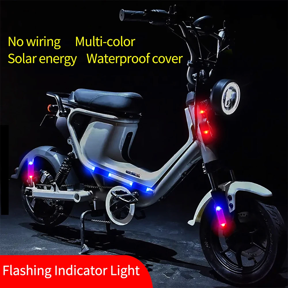 Mini LED Solar Power Car Warning Light Night Security Simulated Alarm Wireless Anti-Theft Caution Lamp Flashing Dummy Alarm Lamp