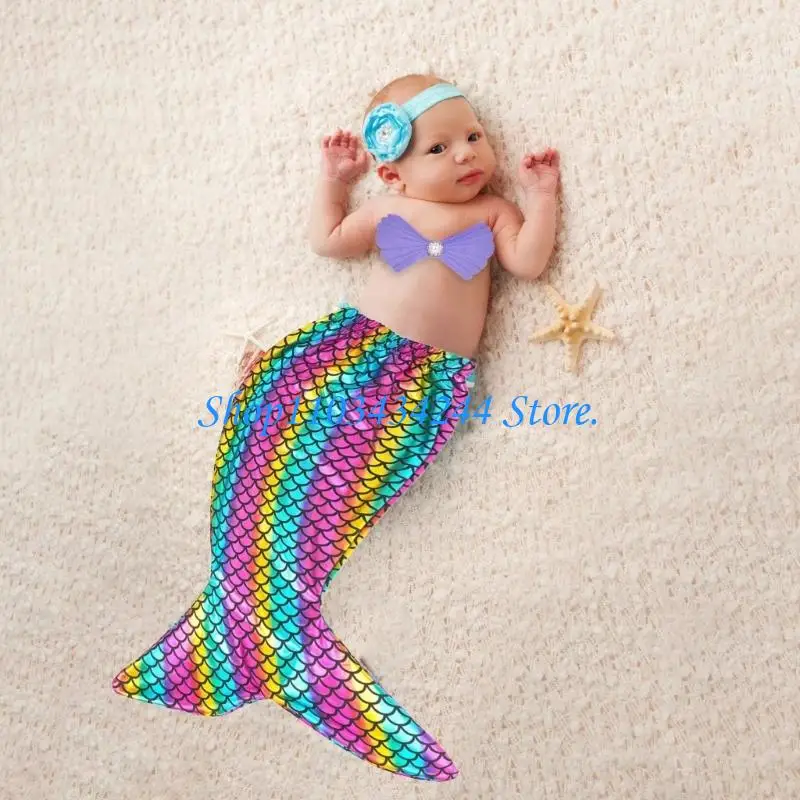 Professional Infant Oceanid Costume Nonallergenic Substance Photo Studio Use