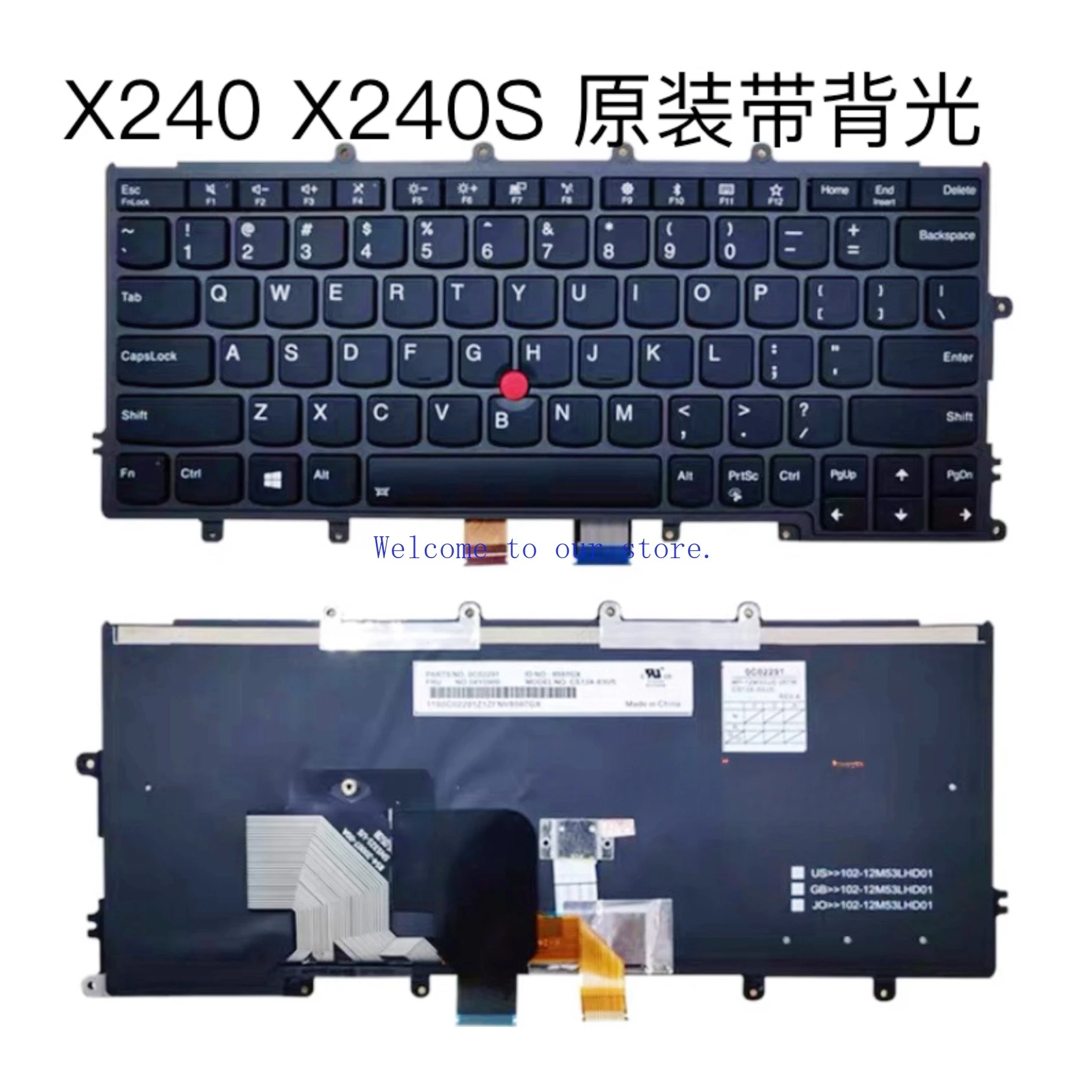 For Lenovo ThinkPad X240s X250 X260 X270 Keyboard Original Keyboard with Trackpoint