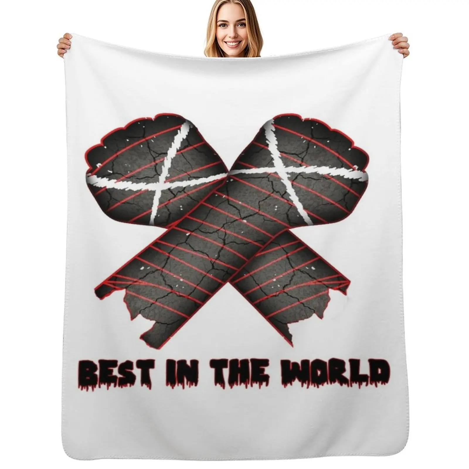 CM Punk Best In The World Throw Blanket Lightweight Warm Blanket for Travel Camping