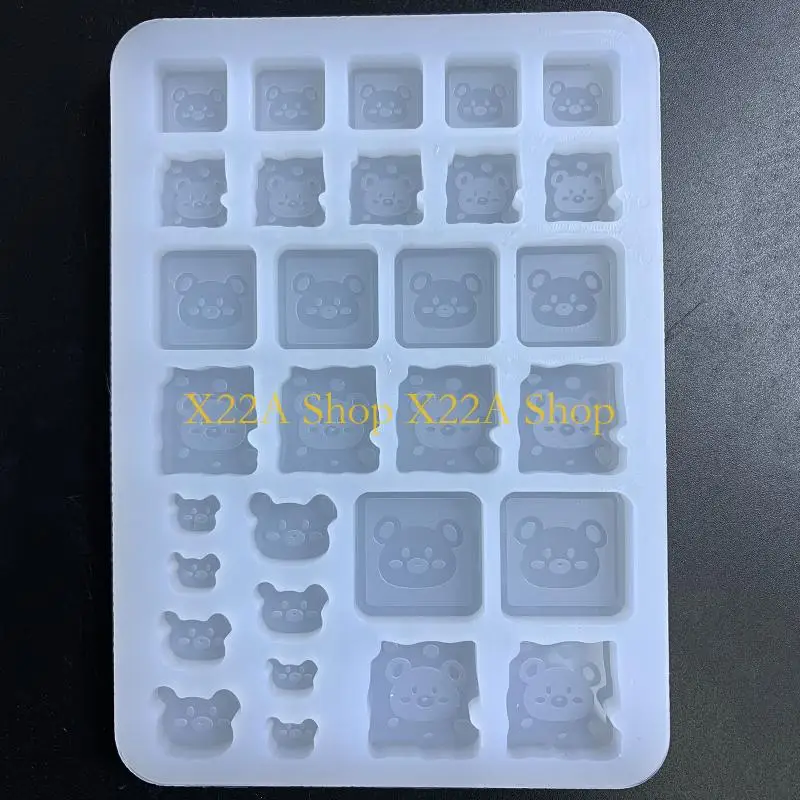 

Unique Little Bear Silicone Mold Resin Shaking Cup Mold for Pendant Jewelry Keychain Decoration Making Diy Crafts