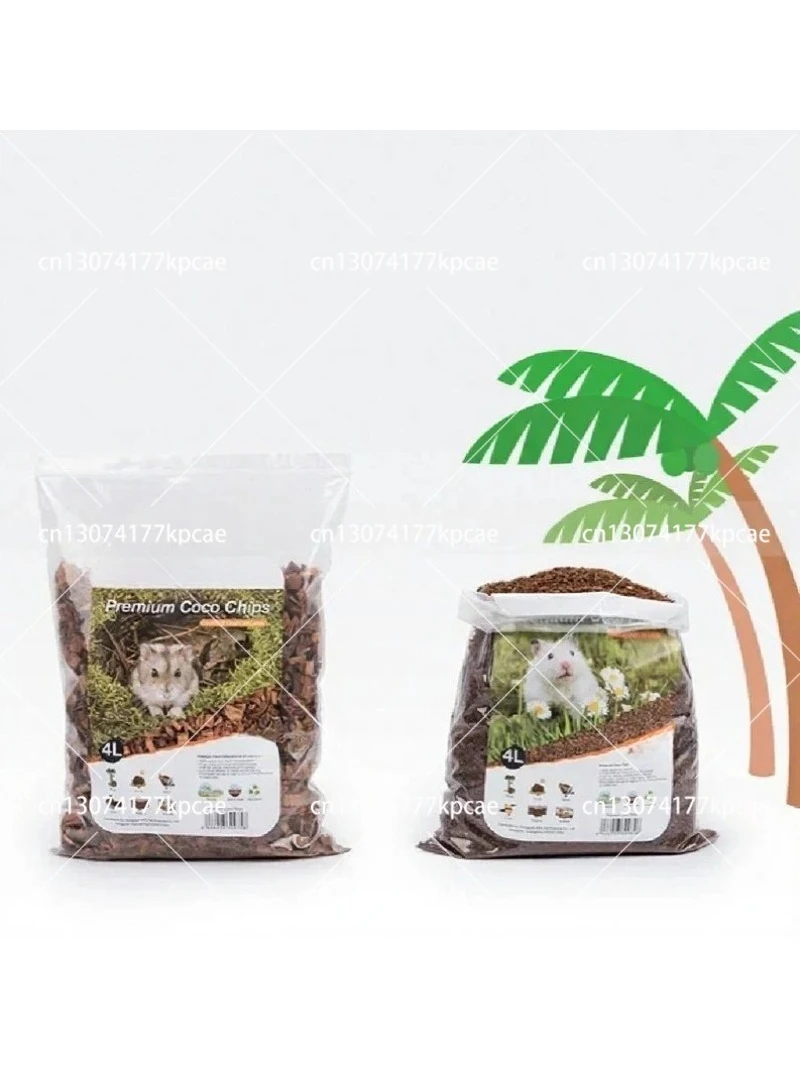 Coconut Soil Hamster Bedding Wooden Carrot Hamster Molar Toy Small Animal Cage Landscaping Supplies Rat Accesorios