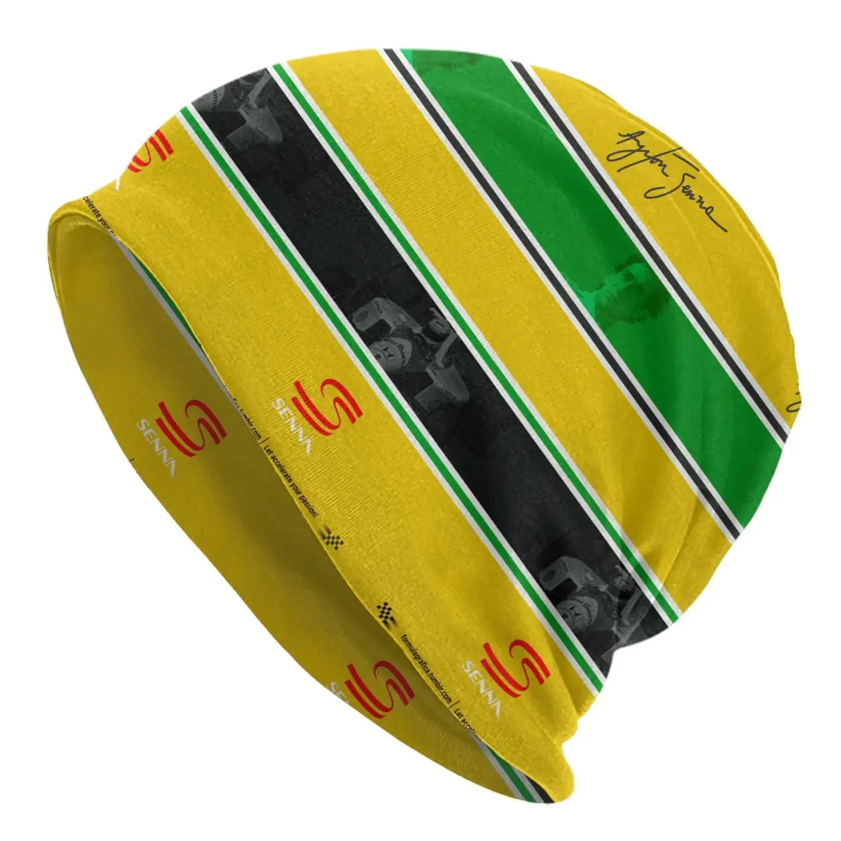 

Custom Ayrton Sennas Skullies Beanies Caps Cool Winter Warm Women Men Knit Hats Unisex Adult Bonnet Hats