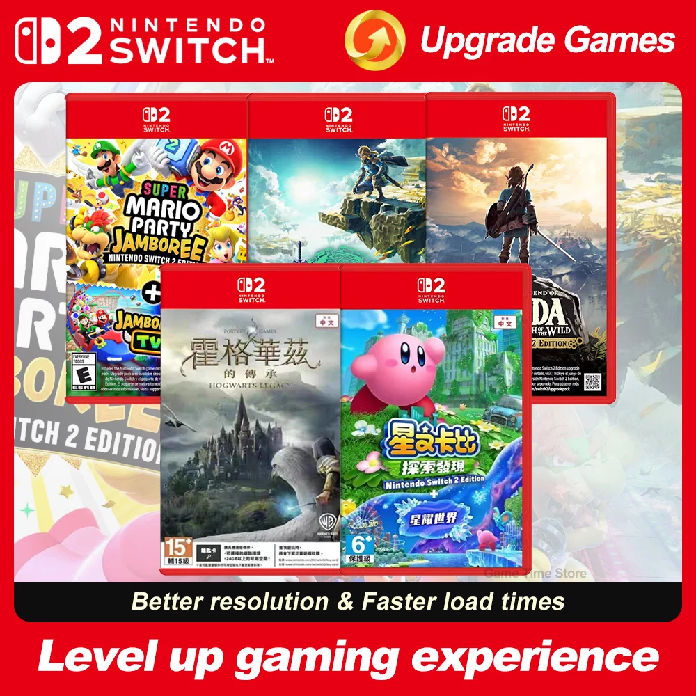 Переключатель 2-игр Juegos Nintendo Upgrade Packs Mario Party Jamboree Zelda Tears of Kingdom Hogwarts Legacy Kirby Forgotten Land