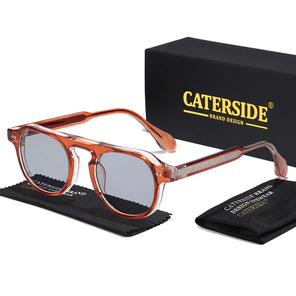CATERSIDE New Classic Sunglasses Men Core Insert Leg Integrated Sun Glasses Women Travel Party Business Festival Gift Eyewear