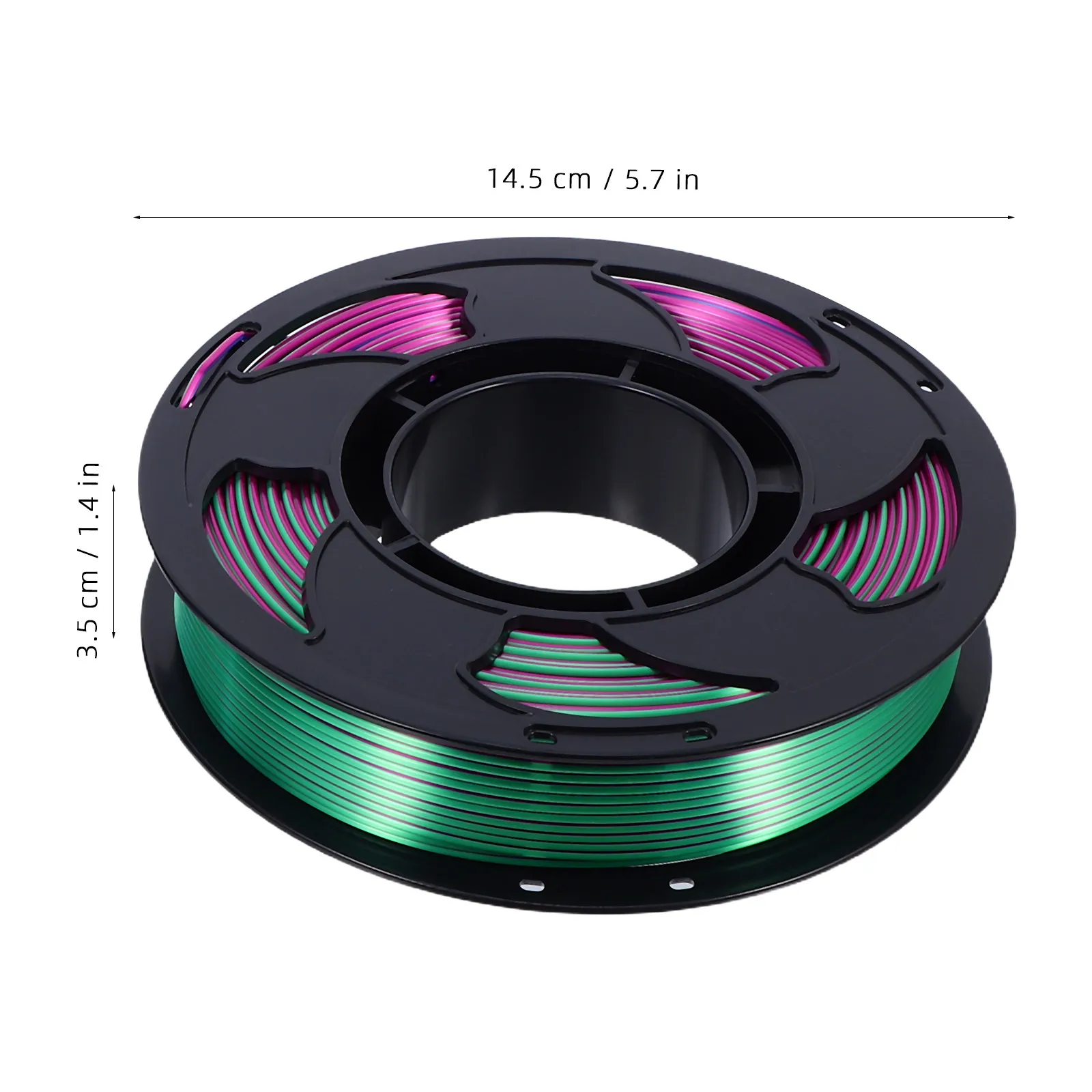 4 Spools 1.75mm 3D Printing Filament Pla Smooth Low Warping Multicolor 250G Each Assorted Pack for Creative Crafting Project 3D